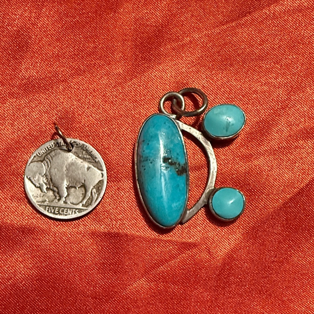 Turquoise Silver Pendant